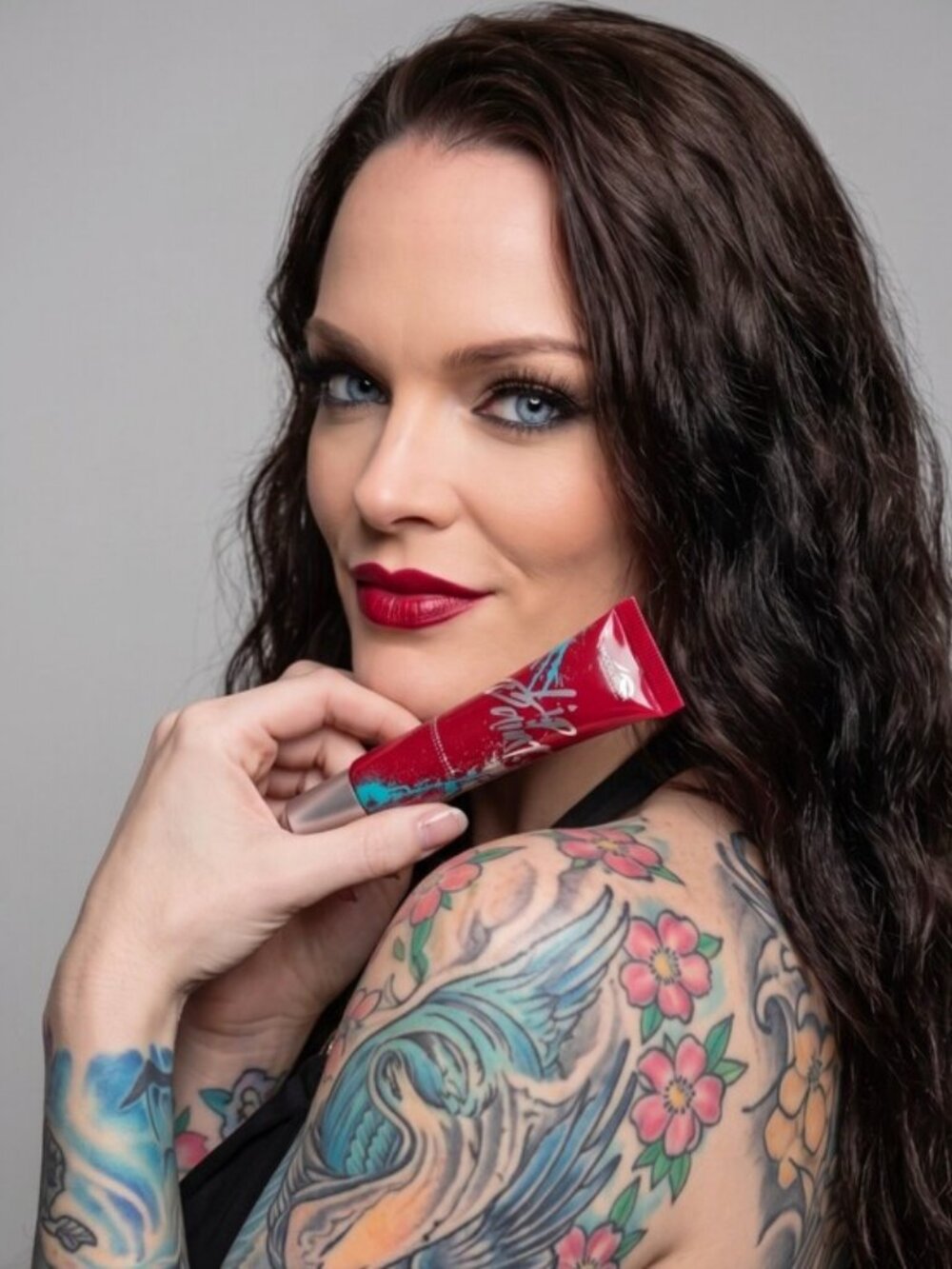 Modelrock ✦ Graffiti Lip Paint Red ✦ Glossy Full‑Coverage Vegan Longwear 10mL - Picture 2 of 8